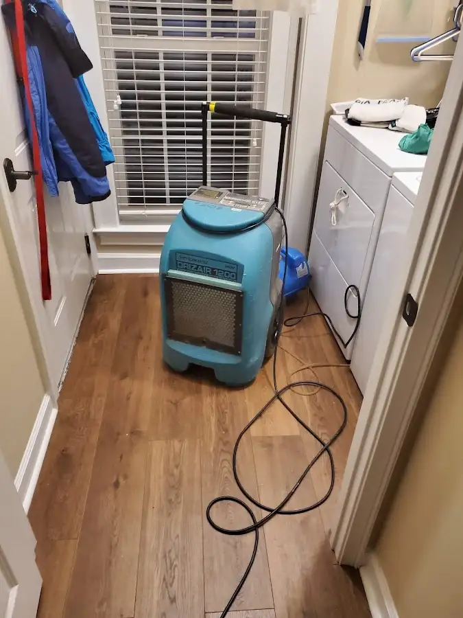 Commercial dehumidifier deployed for Flood Damage Cleanup in Cherry Creek